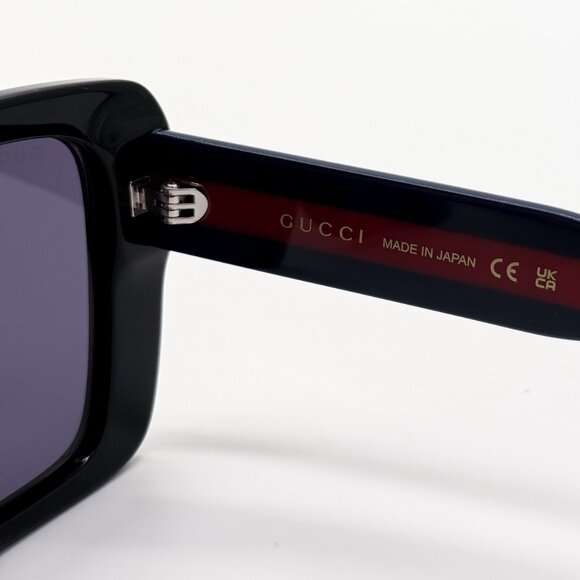 NEW GUCCI GG1861S 004 WOMEN SHINY BLACK SUNGLASSES GUCCI - Picture 12 of 13